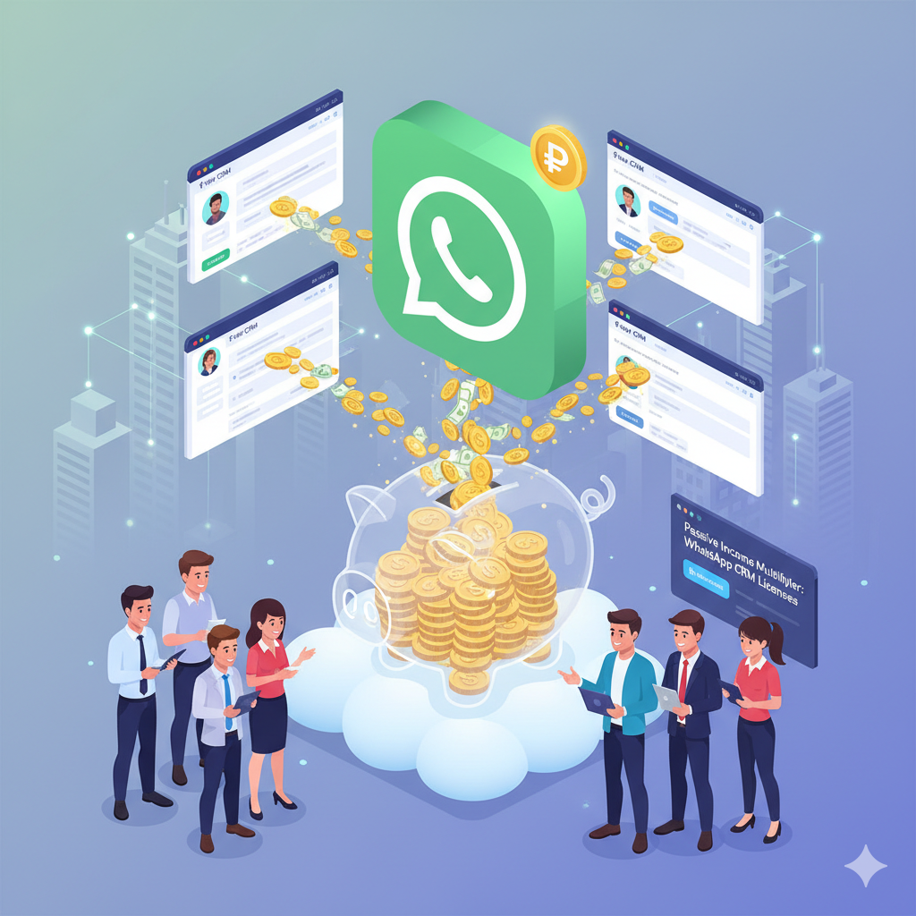  FORMONIX WA FLOW CRM generates passive income through WhatsApp CRM licenses.